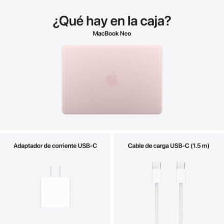 macbook neo 13″ apple a18 cpu 6core gpu 5core, 512gb ssd, 8gb ram touch id blush mhfj4le a