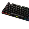 teclado gamer compacto movil logix mk87 ghost buster rgb negro
