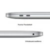 macbook pro 13″ apple m2 cpu 8core gpu 10core, 256gb ssd, 8gb ram silver mnep3le a