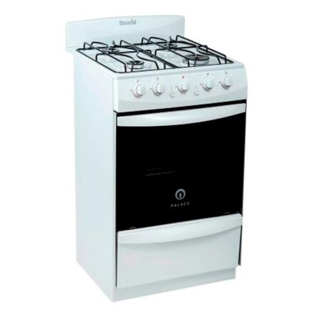 cocina escorial palace cristal blanca gas licuado color blanco