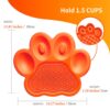 petdreamhouse paw 2 en 1 alimentador lento y almohadilla color naranja