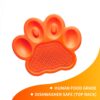 petdreamhouse paw 2 en 1 alimentador lento y almohadilla color naranja