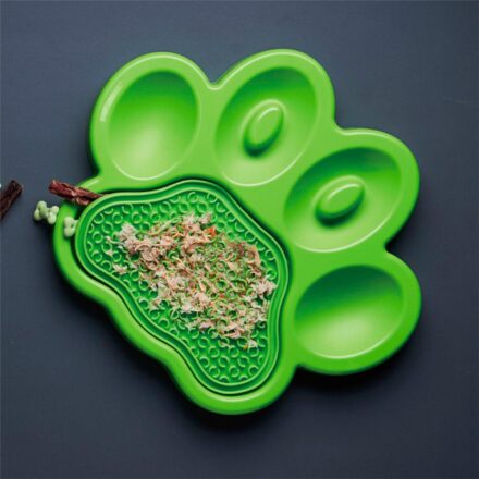 comedero lento petdreamhouse paw2en1 verde perros y gatos