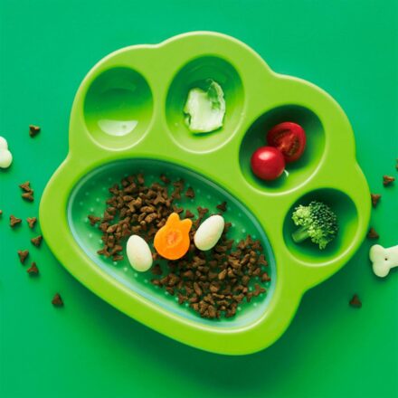 mini alimentador almohadilla para lamer petdreamhouse verde