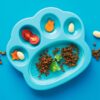 mini alimentador almohadilla para lamer petdreamhouse azul