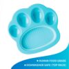 mini alimentador almohadilla para lamer petdreamhouse azul
