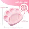 petdreamhouse 586620 mini cuenco de alimentacion lenta paw y alfomb ivory