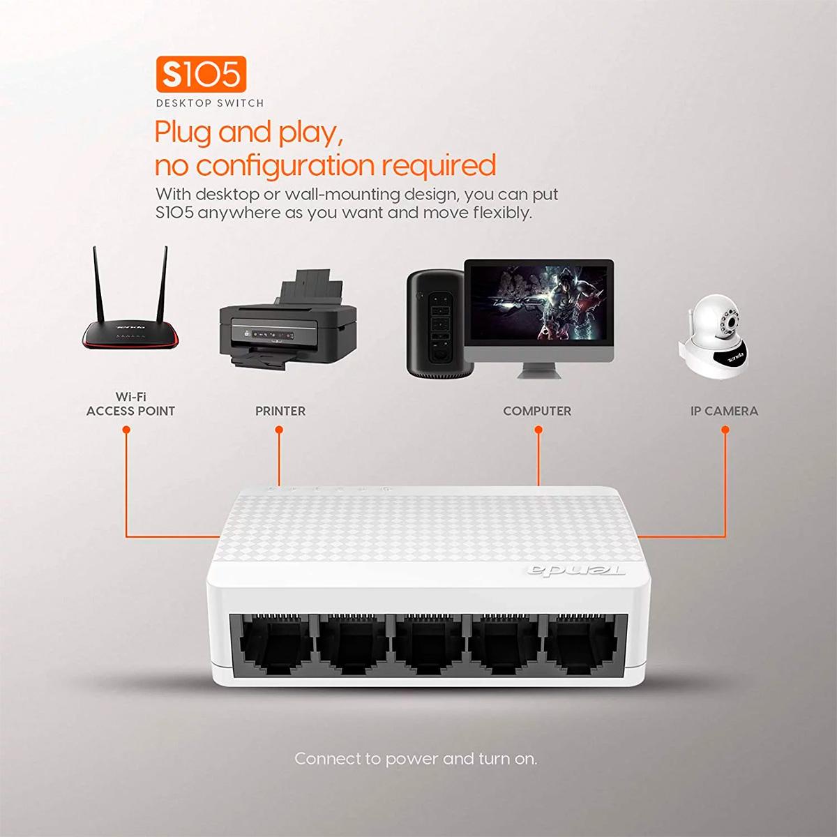switch tenda s105 serie 10/100 switch tenda s105 serie 10/100