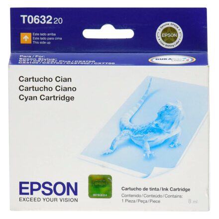 Cartucho de tinta | Epson | T063220 Cian original 8 mL para Stylus CX Cartucho de tinta | Epson | T063220 Cian original 8 mL para Stylus CX