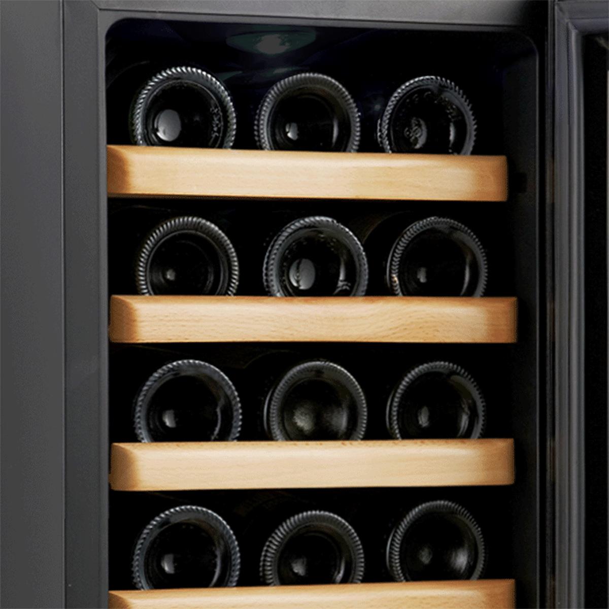 cava de vinos vondom para 18 botellas con estantes de madera cava de vinos vondom para 18 botellas con estantes de madera