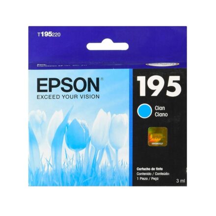 cartucho de tinta epson t195220 al cian