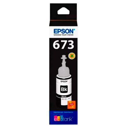 botella de tinta epson t673120 al negro