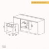 horno electrico vondom empotrable 60 cm 73 litros negro