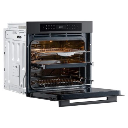 horno eléctrico empotrable pirolítico con air fry 81 l 60cm color negro