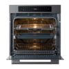 horno eléctrico empotrable pirolítico con air fry 81 l 60cm color negro