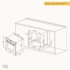 horno eléctrico empotrable pirolítico con air fry 81 l 60cm color negro