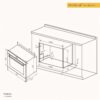 horno electrico vondom empotrable pirolitico airfry 90c 133 litros