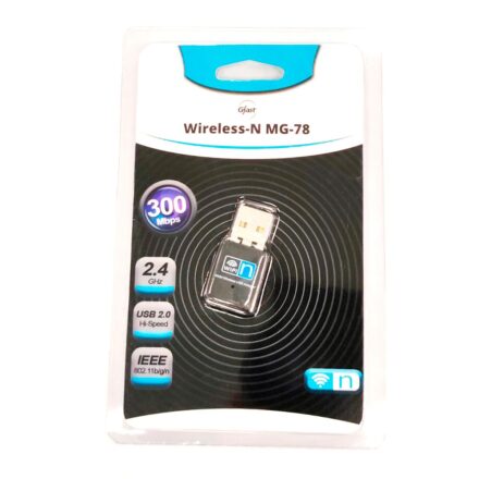 adaptador usb wifi gfast mg 78 300mbps plug and play