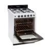 cocina whirlpool 55cm – color blanca, rejillas de hierro fundido