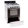 cocina whirlpool 55cm – color blanca, rejillas de hierro fundido