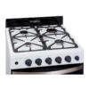 cocina whirlpool 55cm – color blanca, rejillas de hierro fundido