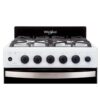 cocina whirlpool 55cm – color blanca, rejillas de hierro fundido