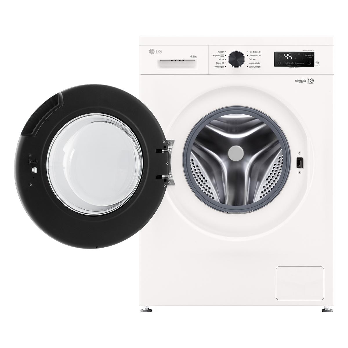 lavarropas automático inverter lg vb f wo 6.5kg 1200rpm carga frontal blanco lavarropas automático inverter lg vb f wo 6.5kg 1200rpm carga frontal blanco