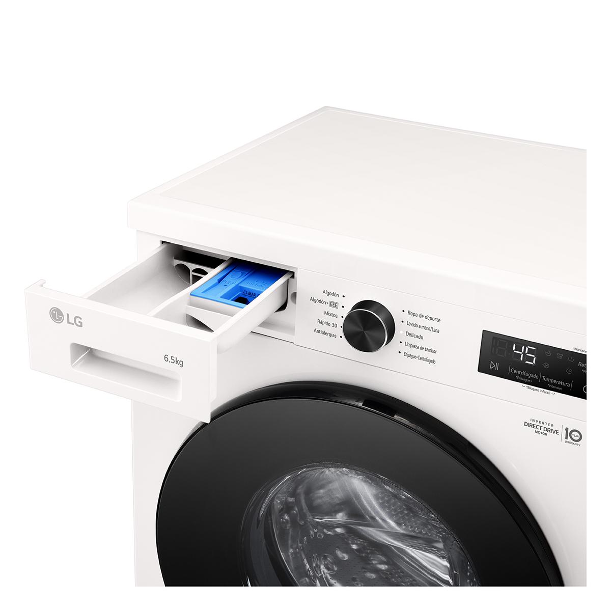 lavarropas automático inverter lg vb f wo 6.5kg 1200rpm carga frontal blanco lavarropas automático inverter lg vb f wo 6.5kg 1200rpm carga frontal blanco