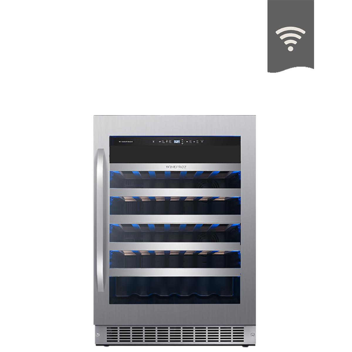 cava winefroz wifi acero inox 46 bot – simple temperatura cava winefroz wifi acero inox 46 bot – simple temperatura