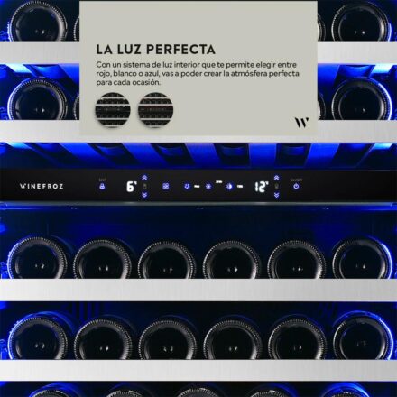 cava winefroz luxury edition wmn38d 46 botellas con wifi y doble temperatura