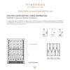 cava winefroz luxury edition wmn38d 46 botellas con wifi y doble temperatura