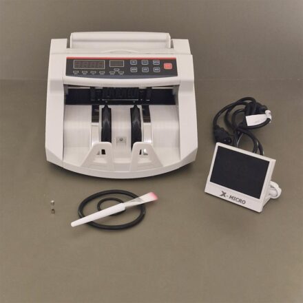 maquina contadora de billetes x micro xm108 con detector uv