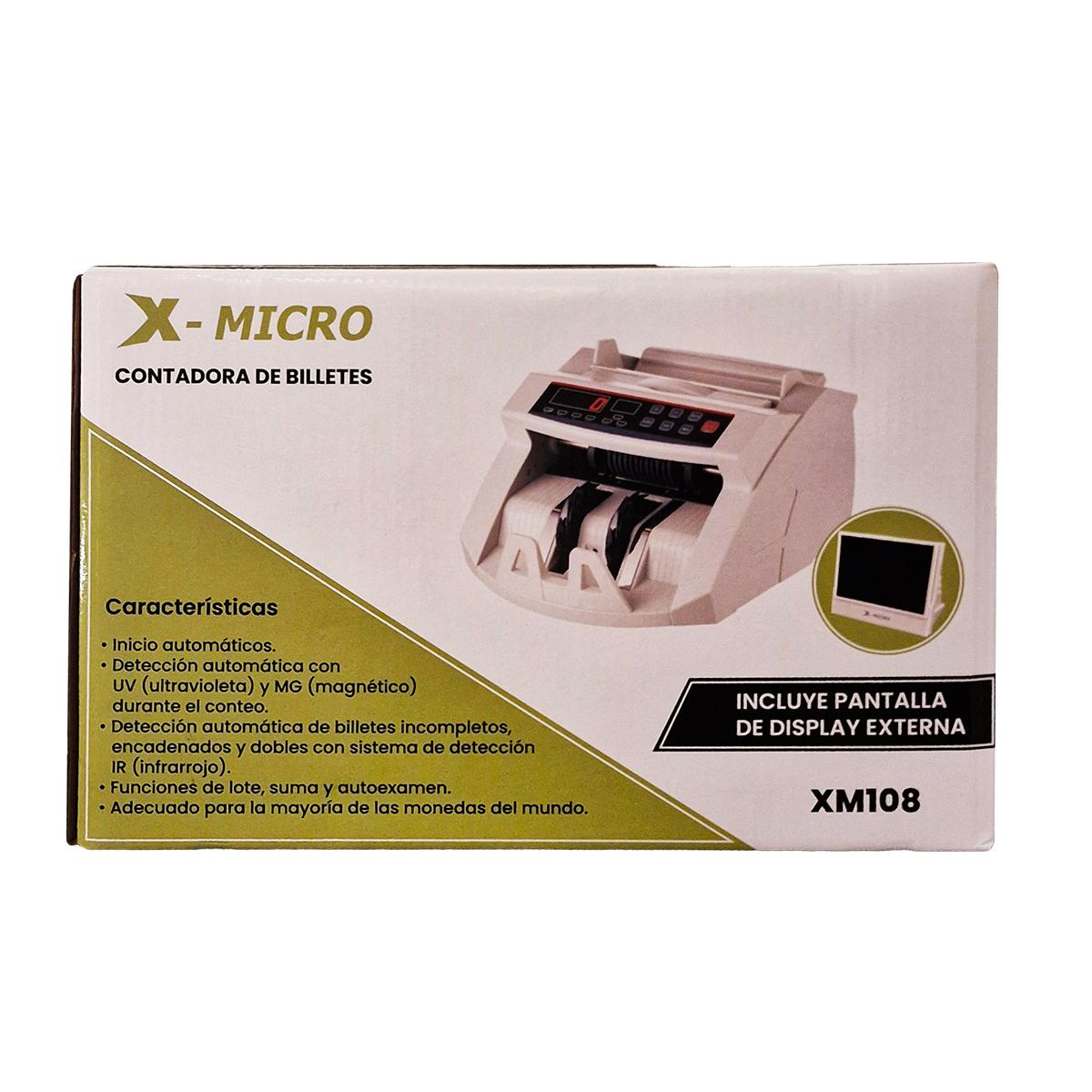 maquina contadora de billetes x micro xm108 con detector uv maquina contadora de billetes x micro xm108 con detector uv