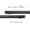 macbook pro 14″ apple m5 pro cpu 15core gpu 16core, 1tb ssd, 48gb ram space black
