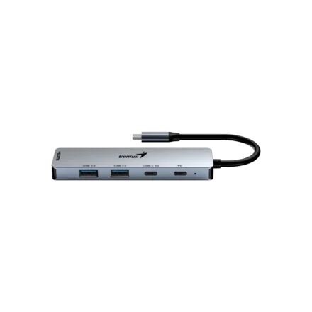 Hub USB 5 en 1 | Genius | UH-500 | HDMI 4K 60 Hz, PD 100 W, 5 Gbps