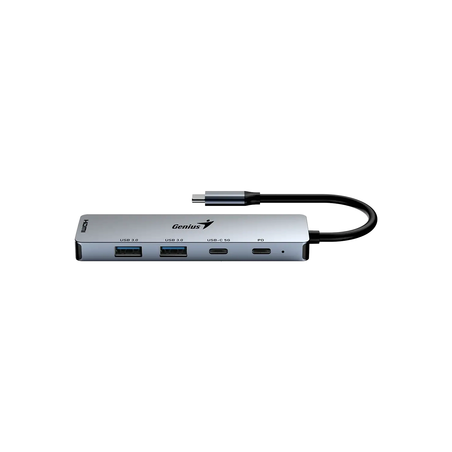 Hub USB 5 en 1 | Genius | UH-500 | HDMI 4K 60 Hz, PD 100 W, 5 Gbps - 2 Hub USB 5 en 1 | Genius | UH-500 | HDMI 4K 60 Hz, PD 100 W, 5 Gbps