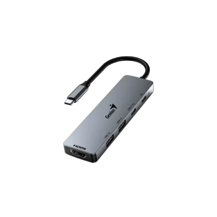 Hub USB 5 en 1 | Genius | UH-500 | HDMI 4K 60 Hz, PD 100 W, 5 Gbps