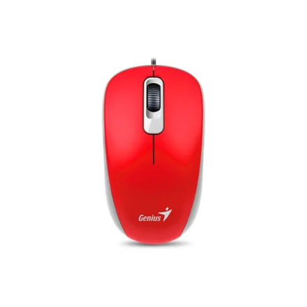 Mouse | Genius | DX-110 | óptico USB 1200 DPI 3 botones rojo
