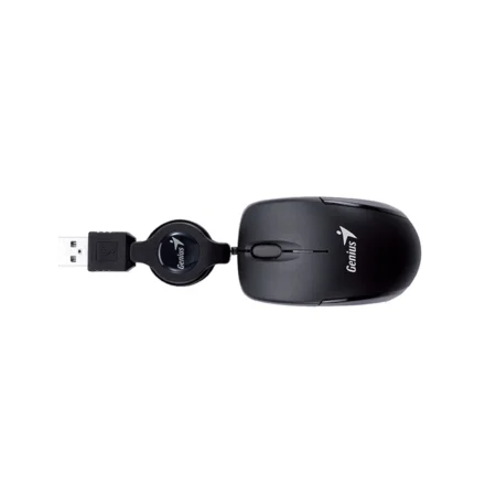 Mouse | Genius | Micro Traveler V2 | USB, óptico, 1000 DPI, retráctil