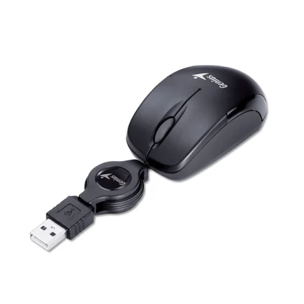 Mouse | Genius | Micro Traveler V2 | USB, óptico, 1000 DPI, retráctil