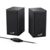 Parlantes USB 2.0 | Genius | SP-HF180 | madera, 6 W y entrada 3.5 mm