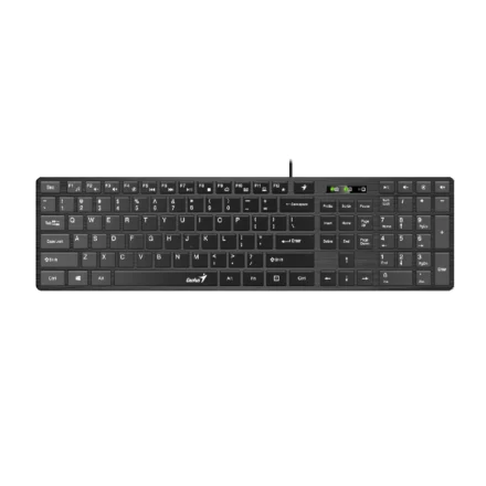 Teclado Multimedia | Genius | SlimStar 126 | USB Full Size con Pad Numérico