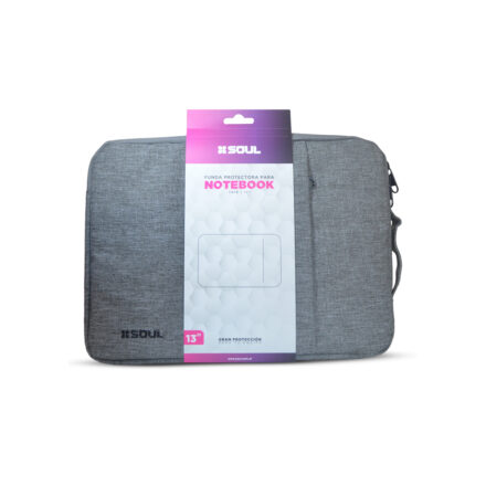 Funda | Soul | Trip para Notebook 15.6″ Gris Acolchonada 2 Bolsillos