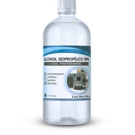 Alcohol isopropílico | Pastermax | Alcohol Isopropílico 500 ml 99% botella