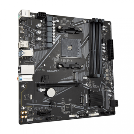 Motherboard | GIGABYTE | B550M K | AM4, AMD B550, DDR4, Micro-ATX