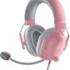AURICULAR GAMER RAZER BLACKSHARK V2 X QUARTZ PINK
