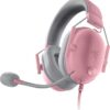 AURICULAR GAMER RAZER BLACKSHARK V2 X QUARTZ PINK