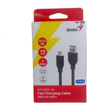 Cable | Genius | ACC-A2CC-3A | USB-A a USB-C 150 cm 3A 20W USB 3.0
