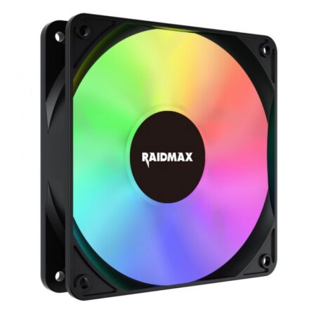 Ventilador PWM 120 mm | RAIDMAX | NV-X120FBP | ARGB 5V, 1800 RPM