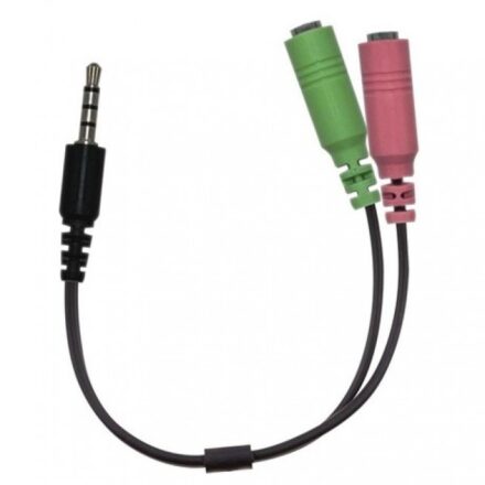 Adaptador | Genius | ACC-100 | audio y micrófono a miniplug 3.5 mm